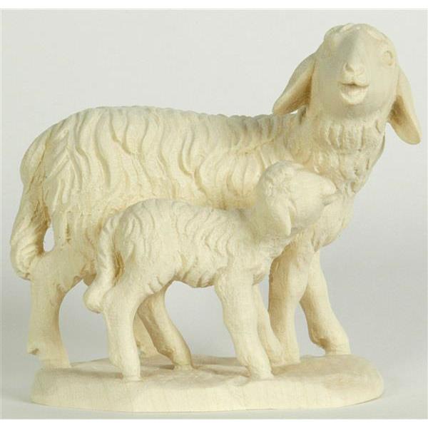 Schaf mit Lamm - natur