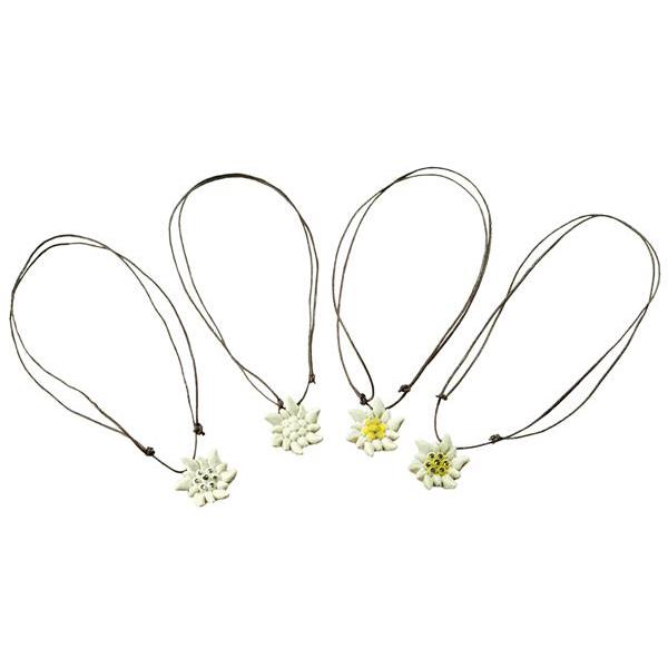 Edelweiss necklace - natural with cristal