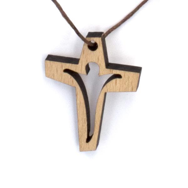 Cross necklace - natural