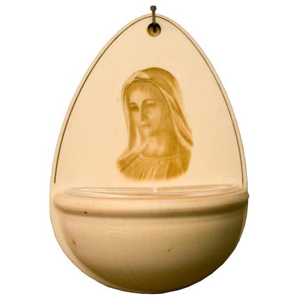 holy water stoup Madonna - natural